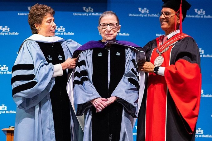 ICYMI We welcomed U.S. Supreme Court Justice Ruth Bader Ginsburg to #UBuffalo yesterday! #RBGatUB  