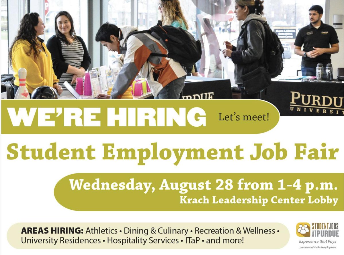 Looking for a job? Stop by the Student Employment Job Fair tomorrow!