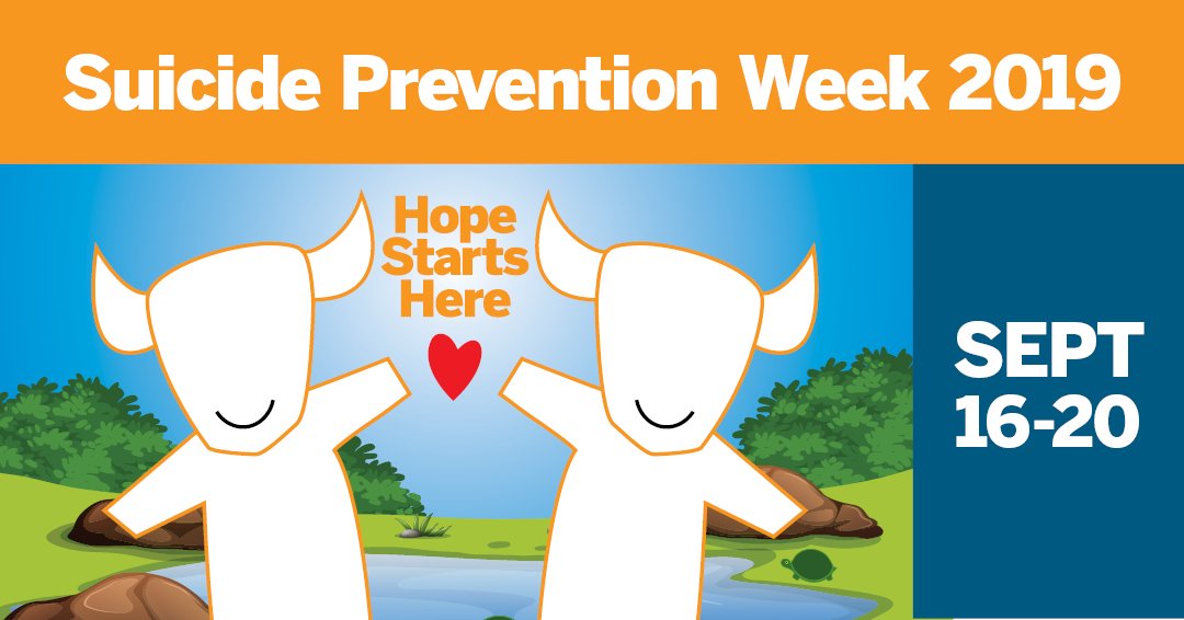 Attend Suicide Prevention Week to help @UT_CMHC raise awareness about mental health &amp; suicide prevention! Free T-shirts and food while supplies last! For more info: 